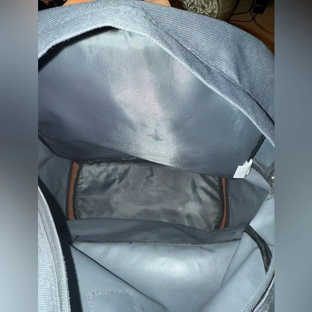Empyre Gray Backpack with Brown Accents